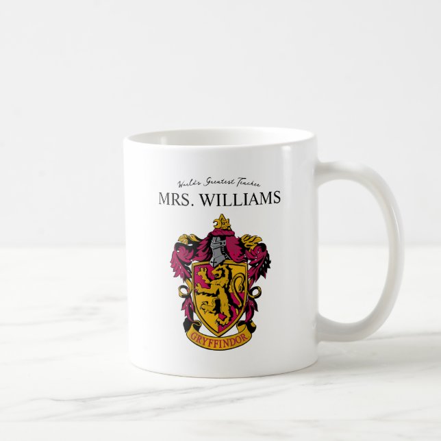Taza De Café Harry Potter | Escudo Gryffindor House (Derecha)