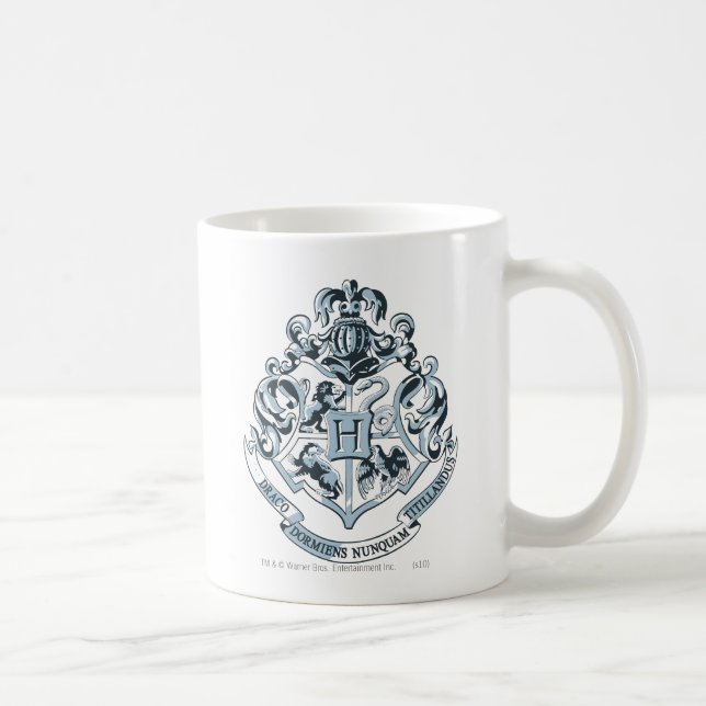 Taza De Café Harry Potter | Hogwarts Crest - Blue (Derecha)