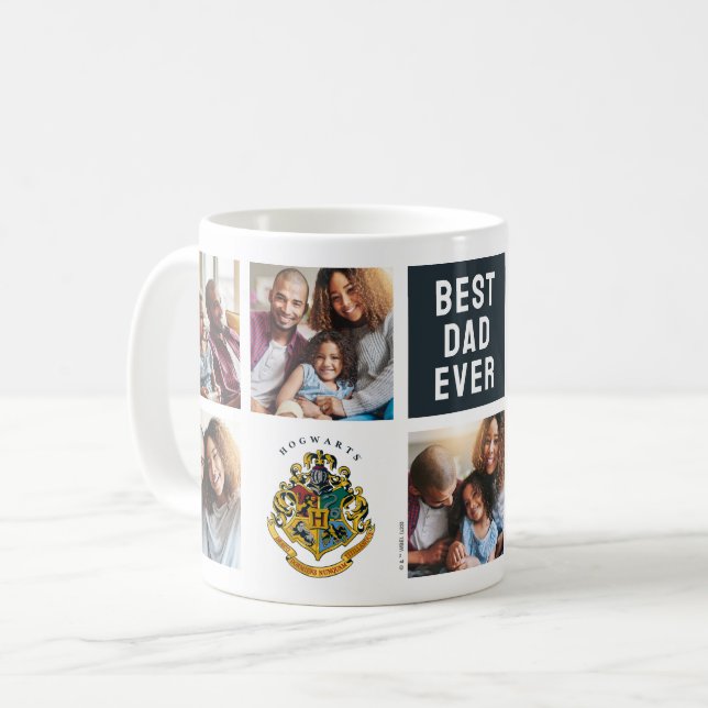 Taza De Café Harry Potter | Hogwarts Crest - Collage de fotos d (Anverso izquierdo)