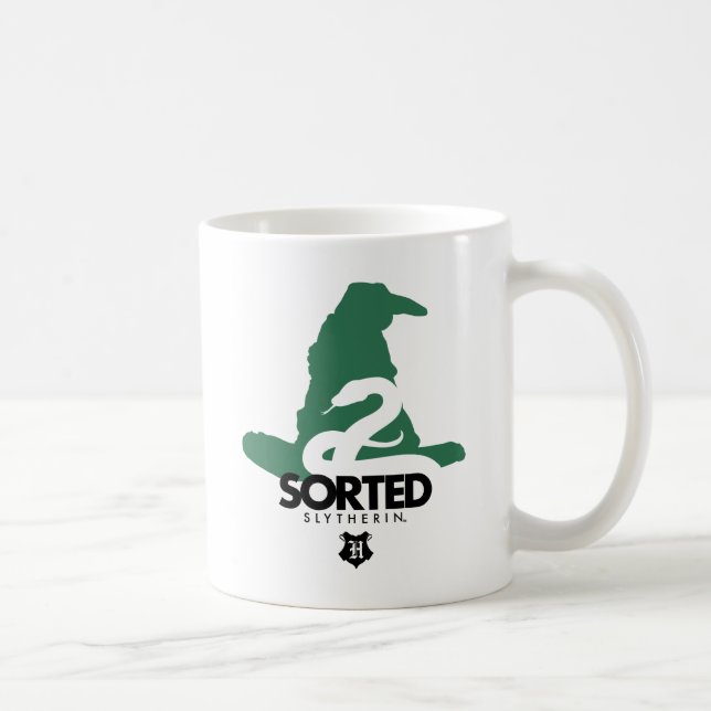 Taza De Café Harry Potter| Ordenado En Casa SLYTHERIN™ (Derecha)