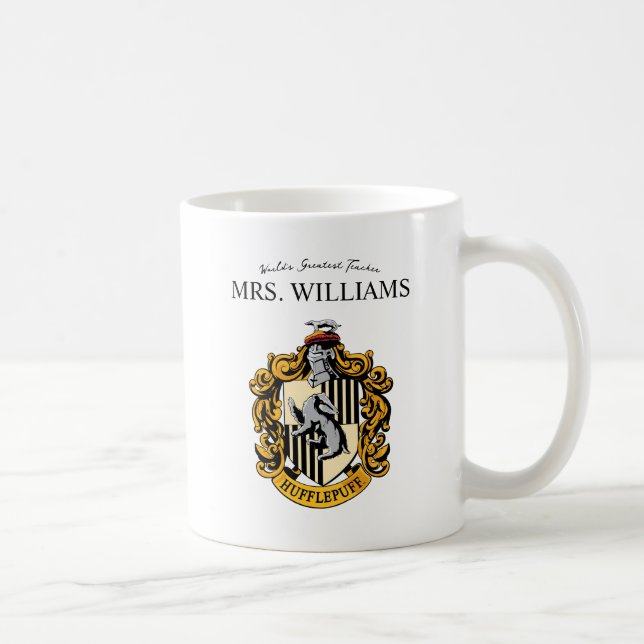 Taza De Café Harry Potter | Profesor Personalizado de Hufflepuf (Derecha)