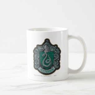 Taza De Café Harry Potter   Retro Escudo Poderoso de Slytherin