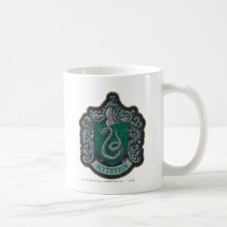 Taza De Café Harry Potter | Retro Escudo Poderoso de Slytherin