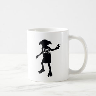Taza De Café Harry Potter   Silueta tipográfica de "Libera a Do