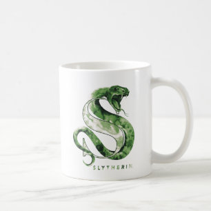 Taza De Café Harry Potter SLYTHERIN™ Serpiente Acuarela