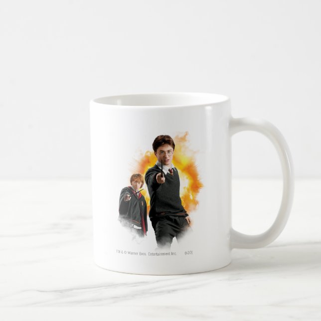Taza De Café Harry Potter y Ron Weasley (Derecha)