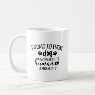 Taza De Café Has sido ascendido de abuelos de perro a humano