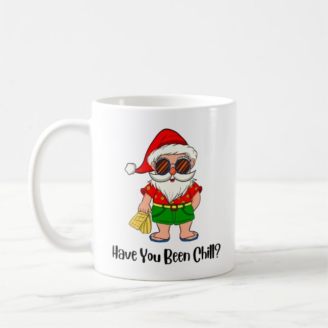 Taza De Café ¿Has Sido Chill? Navidades Santa in Beach Vibe (Izquierda)