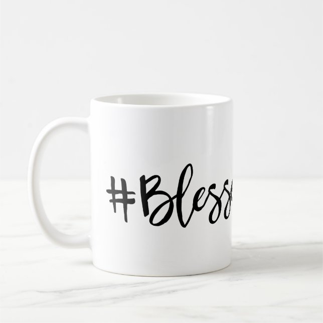 Taza De Café Hashtag bendecido (Izquierda)