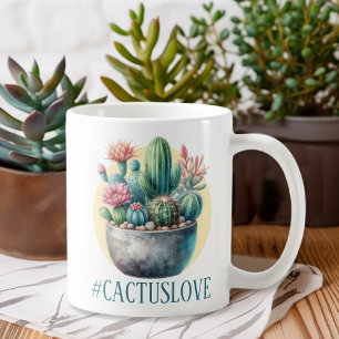 Taza De Café Hashtag Cactuslove