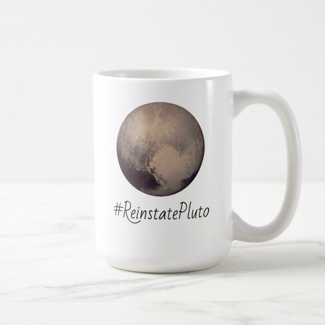Taza De Café Hashtag RinstatePluto (Derecha)