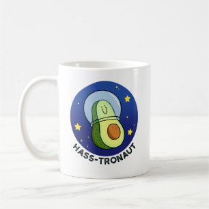 Taza De Café Hass-tronaut Aguacate Space Pun Mug