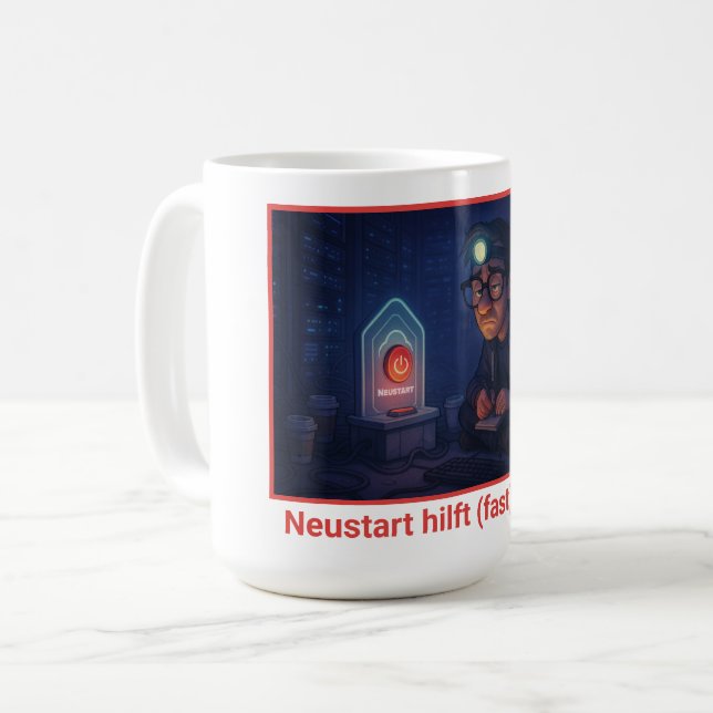 Taza De Café Hast du schon neu gestartet? (Anverso izquierdo)