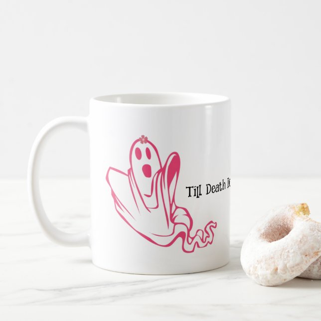 TAZA DE CAFÉ HASTA LA MUERTE, BOO HALLOWEB VIBE (Con donut)