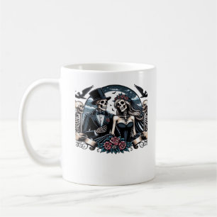 Taza De Café Hasta que la muerte nos haga parte - amor gótico