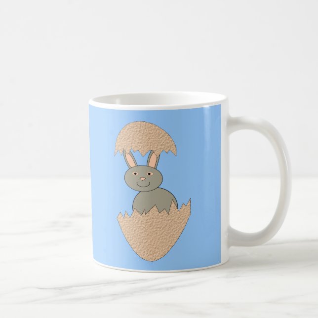 Taza De Café Hatching de Bunny de Egg Weird Mug (Derecha)