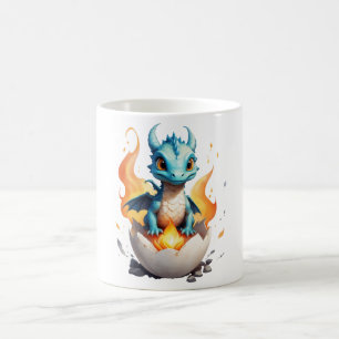 Taza De Café Hatear la fantasía del bebé Dragón