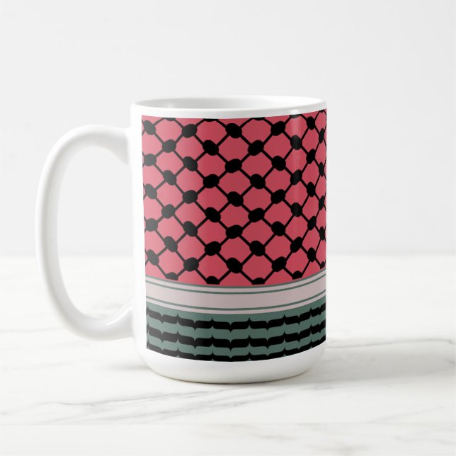 Taza De Café Hatta Keffiyeh Kufiya Folk (Izquierda)