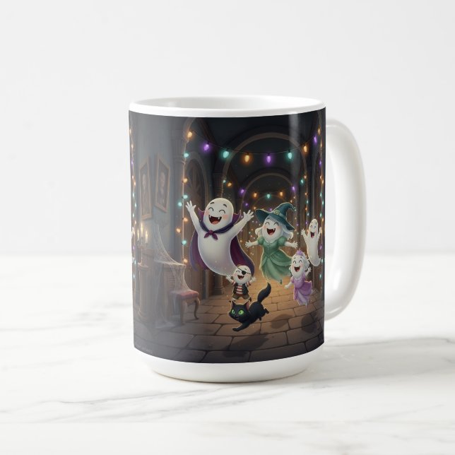 Taza De Café Haunted Hallway Happiness (Anverso derecho)