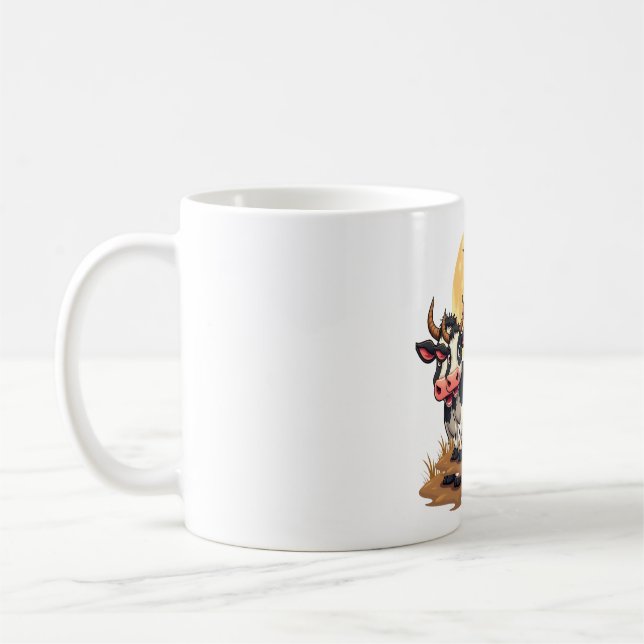 Taza De Café Haunted Hayride Cow (Izquierda)