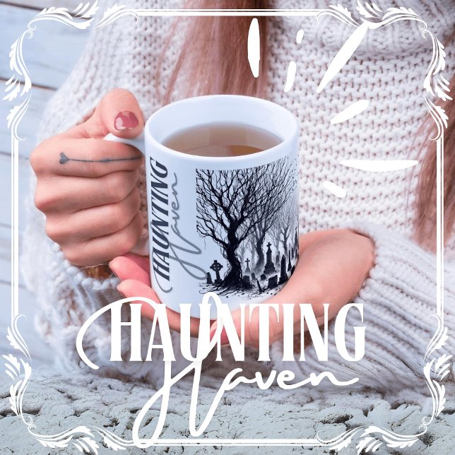 Taza De Café Haunting Haven (Haunting Haven cover from The Beekeeper Store)