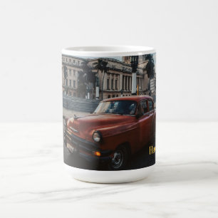 Taza De Café Havana Cuba Coche Clásico Antiguo