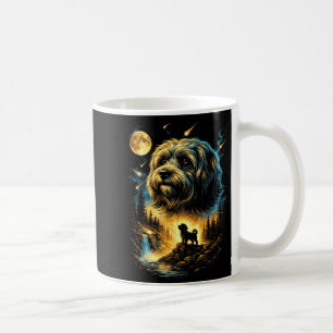 Taza De Café Havanés aullando a la luna vintage 90s perro diver