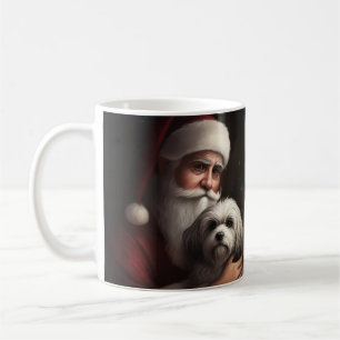Taza De Café Havanés con Santa Claus Navideño Festivo