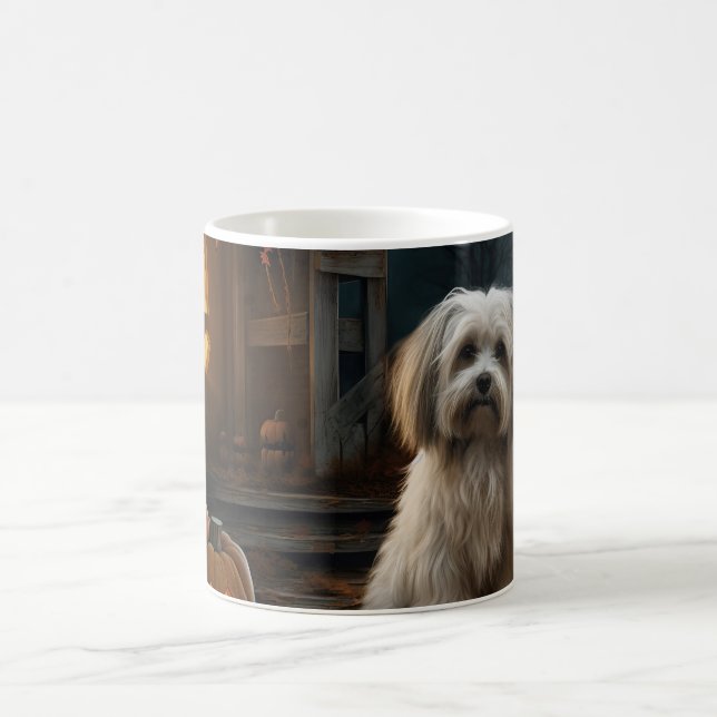 Taza De Café Havanese Halloween Espantoso (Centro)