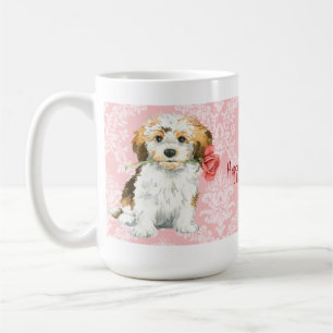 Taza De Café Havanese subió tarjeta del día de San Valentín