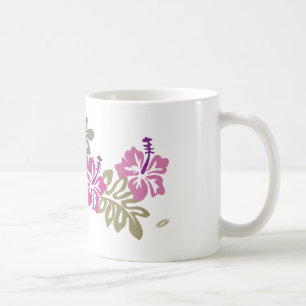 Taza de café hawaiana del hibisco