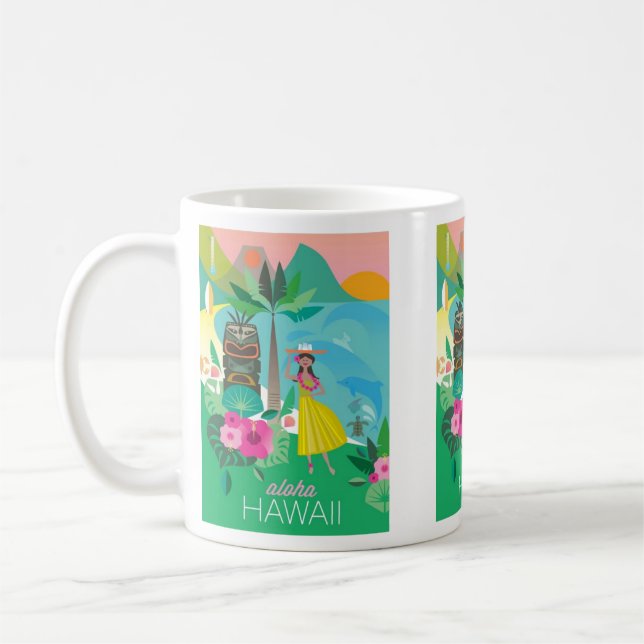 Taza De Café Hawaii Mug (Izquierda)