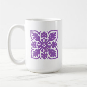 Taza De Café Hawaii Quilt Royal Purple Island Hawái
