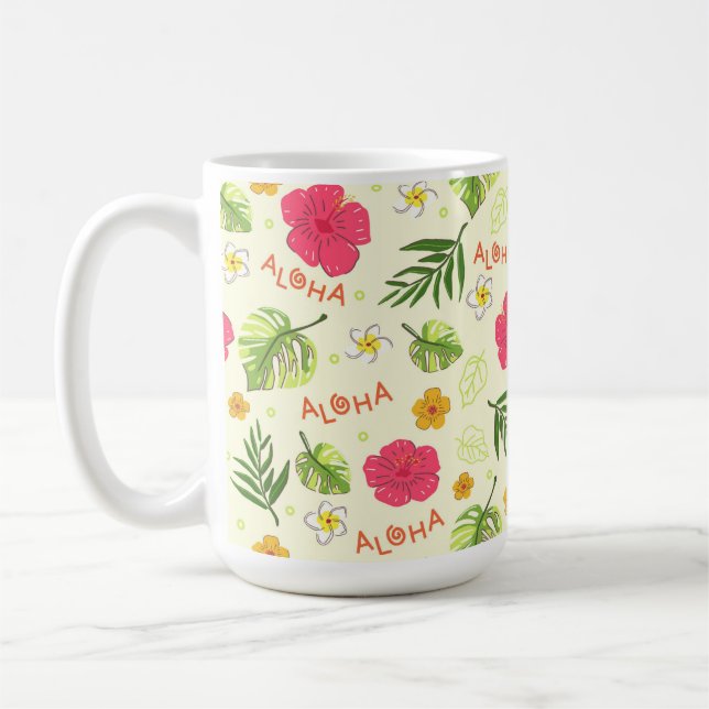 Taza De Café Hawaiian Floral Mug (Izquierda)