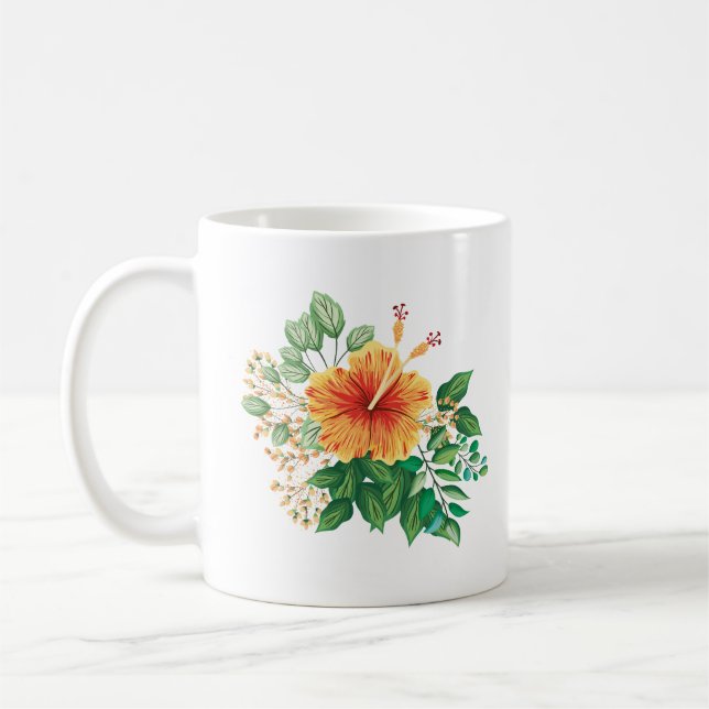 Taza De Café Hawaiian Flower Mug (Izquierda)