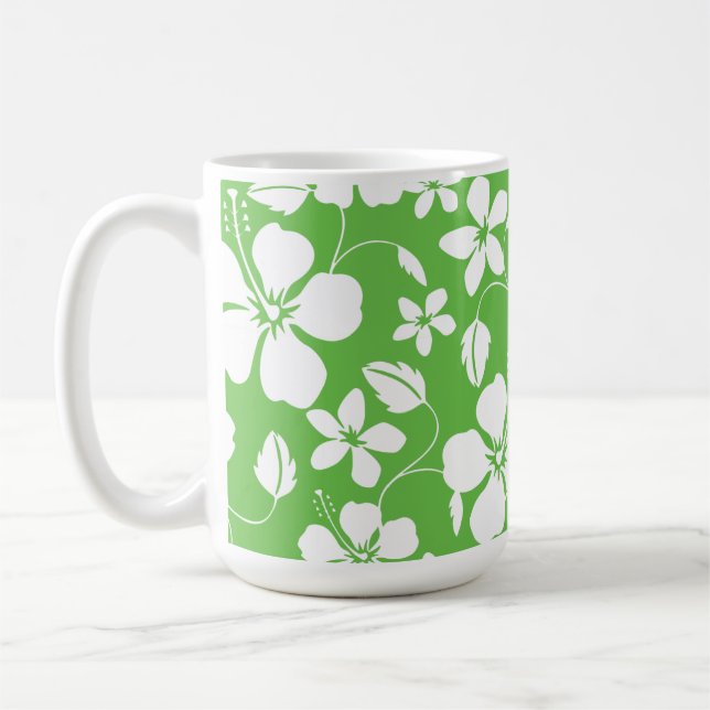 TAZA DE CAFÉ HAWAIIAN HULA (HIBISCUS) LIME (Izquierda)