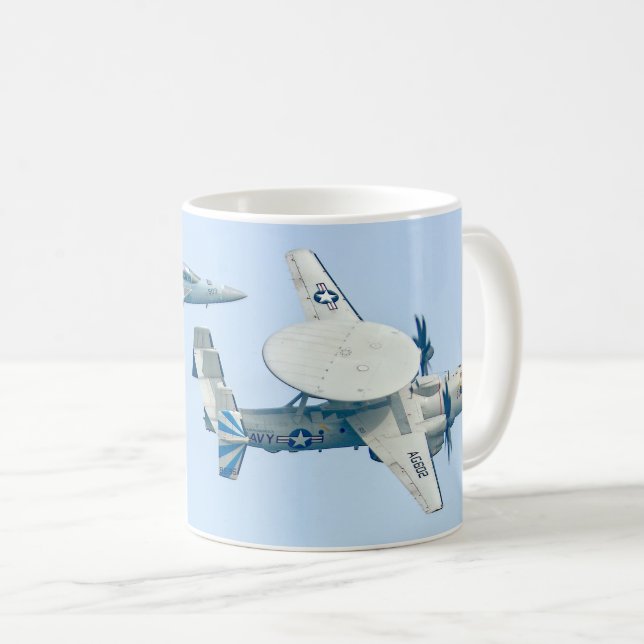 Taza De Café HAWKEYE AVANZADA E-2D y GROWLER EA-18G (Anverso derecho)