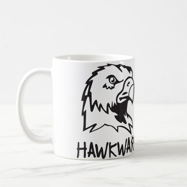 Taza De Café Hawkward - retruécano torpe del halcón (Izquierda)