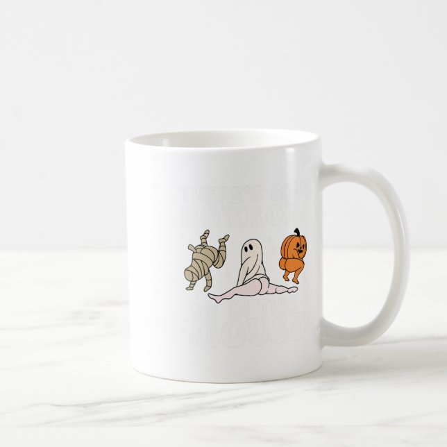 Taza De Café Hay algunos horrores en esta calabaza fantasma H (Derecha)