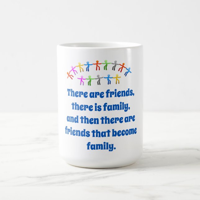 Taza De Café Hay Amigos Hay Familia - Amistad Quo (Centro)