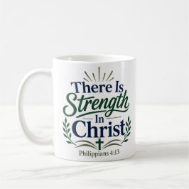 Taza De Café Hay Fuerza En Cristo Inspirador Bíblico