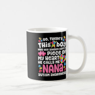 Taza De Café Hay un chico que me llama conciencia del autismo d