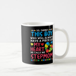 Taza De Café Hay un chico que me llama madrastra autismo