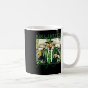Taza De Café Haz a América Afortunada de Nuevo Trump Día de San
