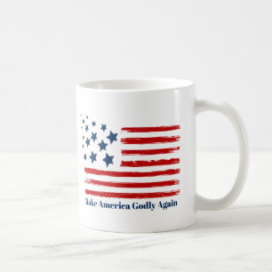Taza De Café Haz a América Piadosa de Nuevo