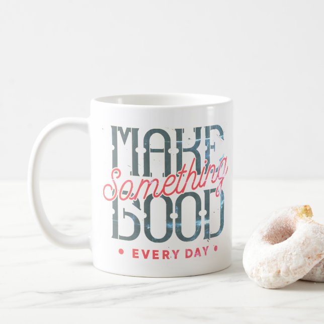 Taza De Café Haz Algo Genial Cada Día (Con donut)