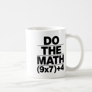 Taza De Café Haz La Ecuación Matemática Día de Acción de Gracia