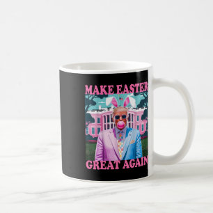 Taza De Café Haz la Pascua Grande de Nuevo Funny Trump Bunny Pr
