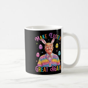 Taza De Café Haz la Pascua Grande de Nuevo Funny Trump Bunny Pr