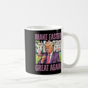 Taza De Café Haz la Pascua Grande de Nuevo Funny Trump Bunny Sp